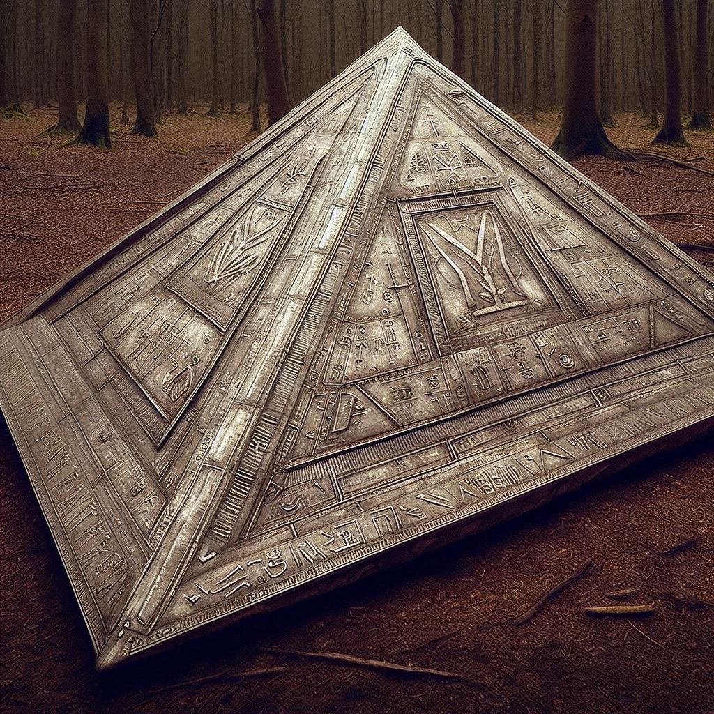 Uap de Rendlesham Forest con jeroglifos