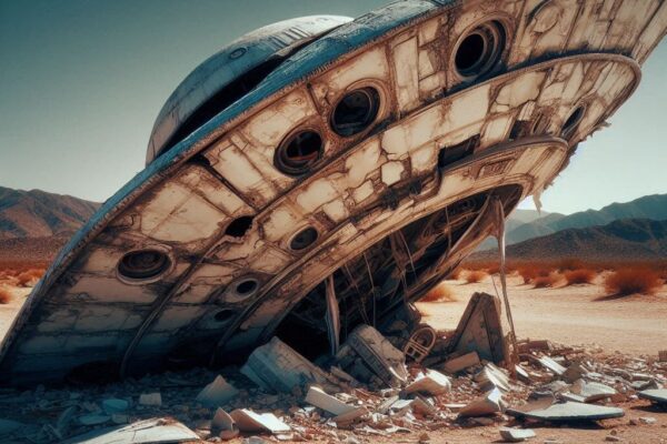Ovni de Roswell estrellado.