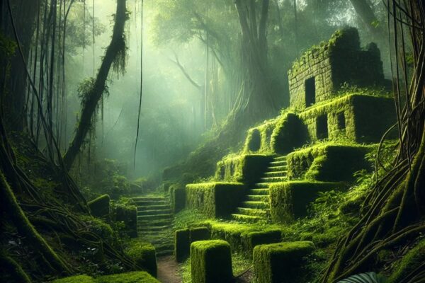 Civilización perdida devorada por la selva