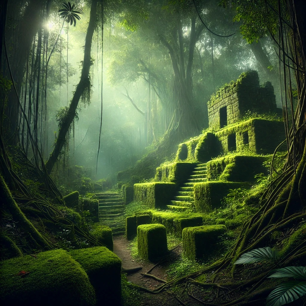 Civilización perdida devorada por la selva