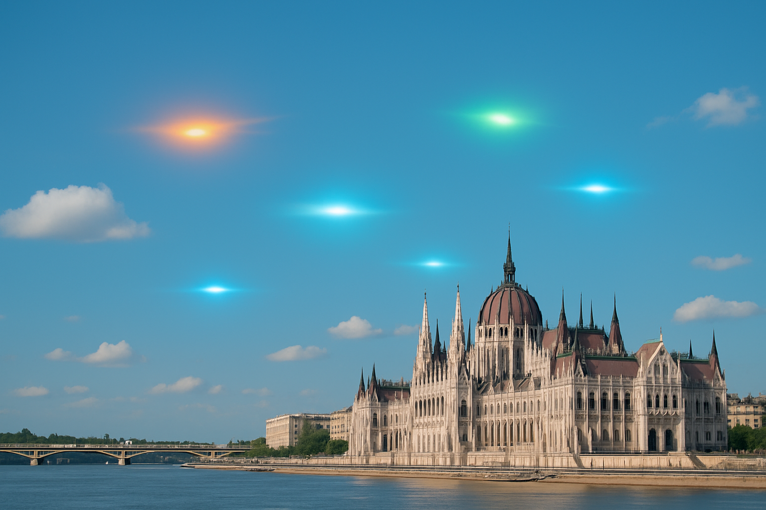 Misteriosas luces avistadas sobre el cielo húngaro