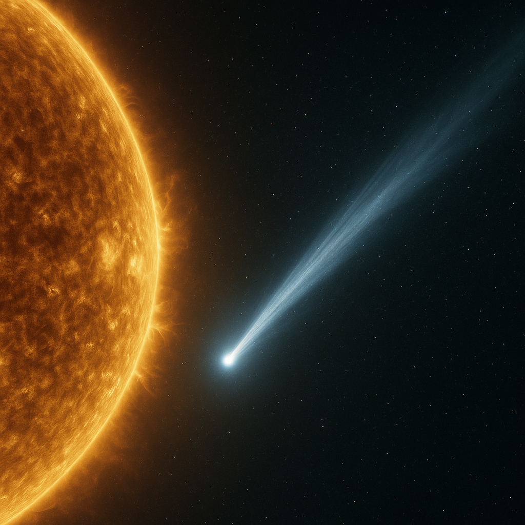 3I/ATLAS en su paso por el sol