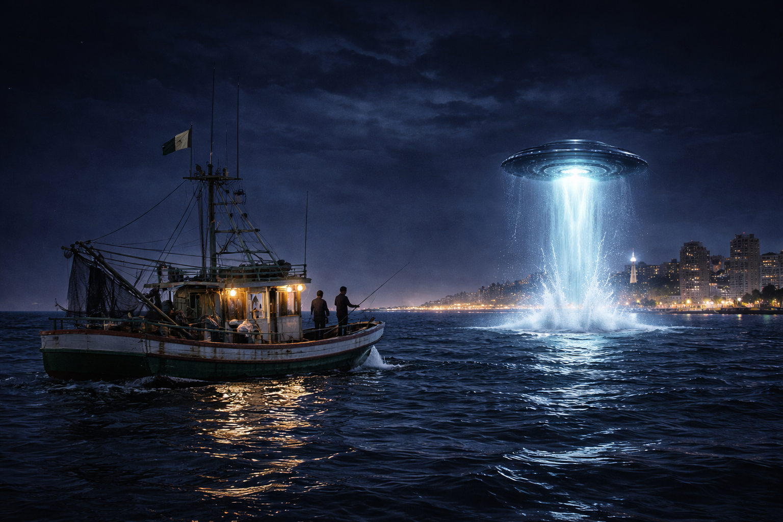 Pescador en Tampico sorprendido por un UAP